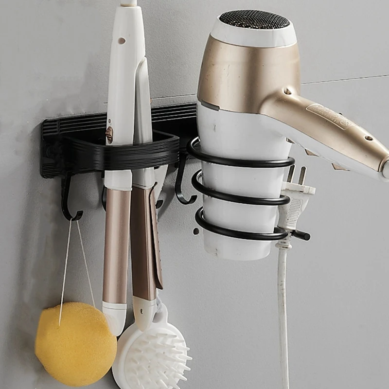 Aluminum Hair Dryer Rack Organizer Wall Mount Bathroom Rack Shelf Hairdryer Holder Rack Organizer Bathroom Accessories
Aluminum Hair Dryer Rack Organizer Wall Mount Bathroom Rack Shelf Hairdryer Holder Rack Organizer Bathroom Accessories