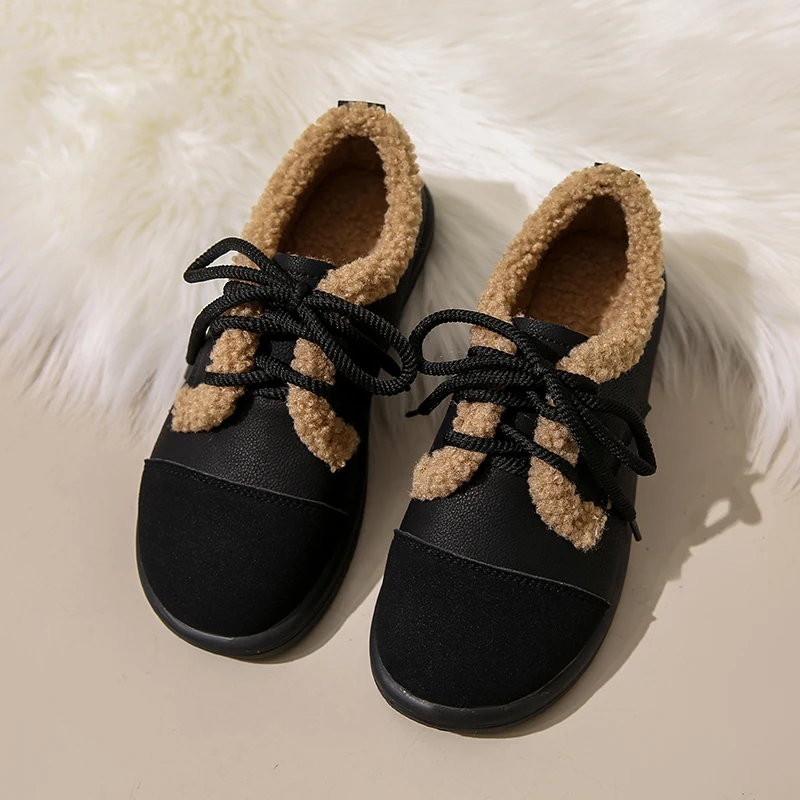 

Женские дизайнерские замшевые сапоги 2024, теплые плюшевые зимние сапоги с низким верхом, кашемировая хлопковая обувь для беременных, обувь для широких ног и fa