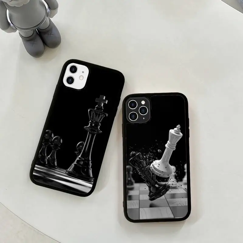 Black white chess Phone Case Silicone PC+TPU Case for iPhone 11 12 13 Pro Max 8 7 6 Plus X SE XR Hard Fundas
Black white chess Phone Case Silicone PC+TPU Case for iPhone 11 12 13 Pro Max 8 7 6 Plus X SE XR Hard Fundas