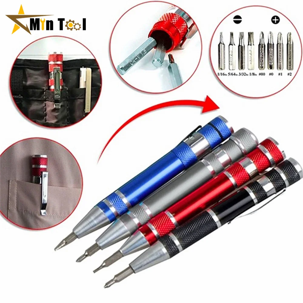 Multifunction 8 In 1 Pocket Precision Mini Screwdriver Pen Repair Tools Kit Mini Screwdriver Pen Repair Hand Tool Sets
Multifunction 8 In 1 Pocket Precision Mini Screwdriver Pen Repair Tools Kit Mini Screwdriver Pen Repair Hand Tool Sets