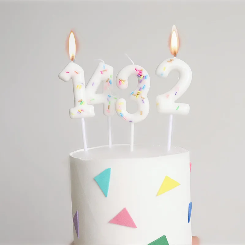 Kids Birthday Rainbow Number Cake Candle 0-9 Creative White Cake Candle Topper For Home Wedding Party Decorations Supplies
Kids Birthday Rainbow Number Cake Candle 0-9 Creative White Cake Candle Topper For Home Wedding Party Decorations Supplies