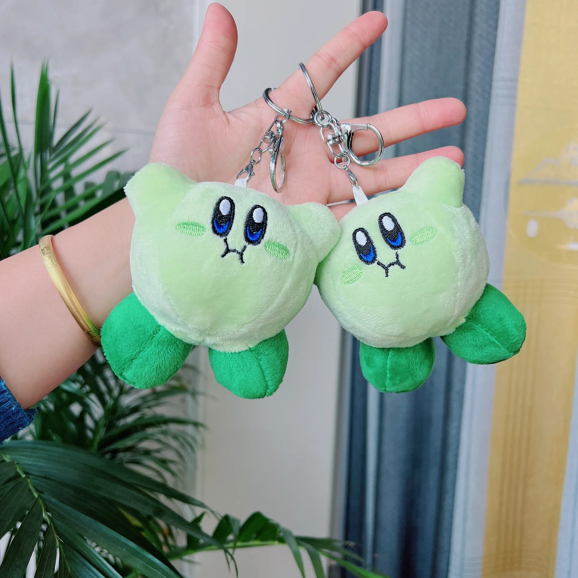 Kawaii Cute Sanrio Plush Toy Key Chain Kirby Cartoon Creative Green Plush Doll Backpack Pendant Key Chain Girls Children's Gift
Kawaii Cute Sanrio Plush Toy Key Chain Kirby Cartoon Creative Green Plush Doll Backpack Pendant Key Chain Girls Children's Gift