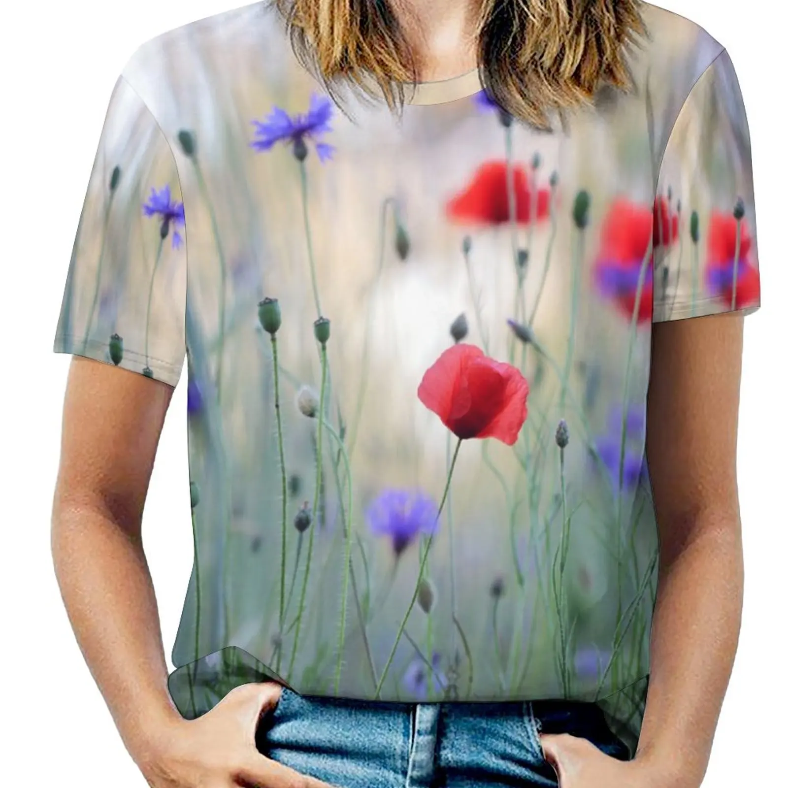 Novelty Wall Murals Wild Flower Meadow with Poppies And Cornflowers.jpg Tshirt top Quality Fresh Motion Home Eur Size
Novelty Wall Murals Wild Flower Meadow with Poppies And Cornflowers.jpg Tshirt top Quality Fresh Motion Home Eur Size