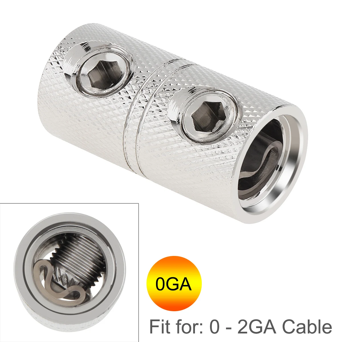 0/1 Gauge Wire Audio Car Brass Terminal Butt Connectors Car Stereo Power or Ground Wire Splice Coupler Speaker Line Connector
0/1 Gauge Wire Audio Car Brass Terminal Butt Connectors Car Stereo Power or Ground Wire Splice Coupler Speaker Line Connector