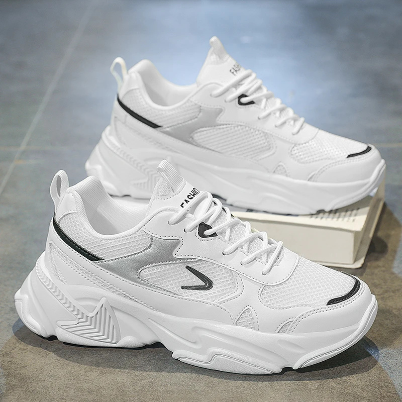 Four Seasons Mesh Low Top Dad Sports Shoes Casual Fashion Mens Shoes Lightweight Non Slip Durable Outdoor Running Shoes Lace Up
Four Seasons Mesh Low Top Dad Sports Shoes Casual Fashion Mens Shoes Lightweight Non Slip Durable Outdoor Running Shoes Lace Up