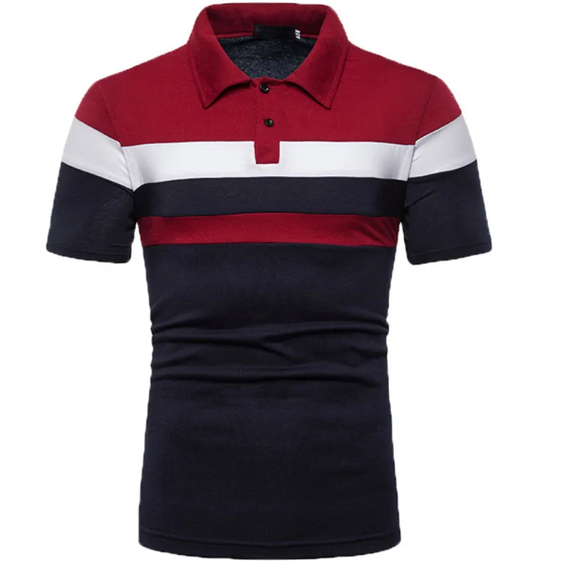 2022 Summer Stripe Short Sleeve Business Polo Shirt Men Basic T-shirt Fashion Regular Fit Turn-down Collar T shirts MY759 
2022 Summer Stripe Short Sleeve Business Polo Shirt Men Basic T-shirt Fashion Regular Fit Turn-down Collar T shirts MY759