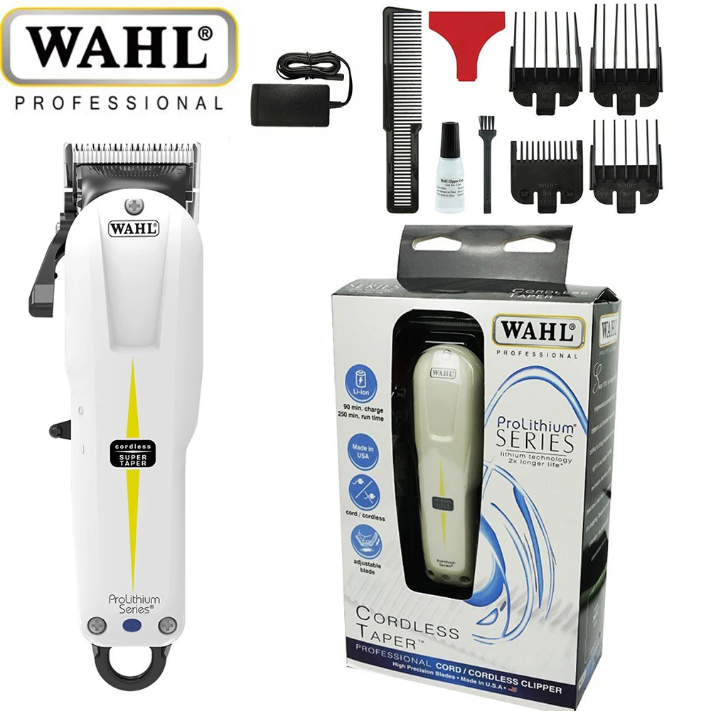 Wahl 8591 Professional Super Taper Cordless Hair Clipper With V5000 Electromagnetic Motor For Barbers and Stylists
Wahl 8591 Professional Super Taper Cordless Hair Clipper With V5000 Electromagnetic Motor For Barbers and Stylists