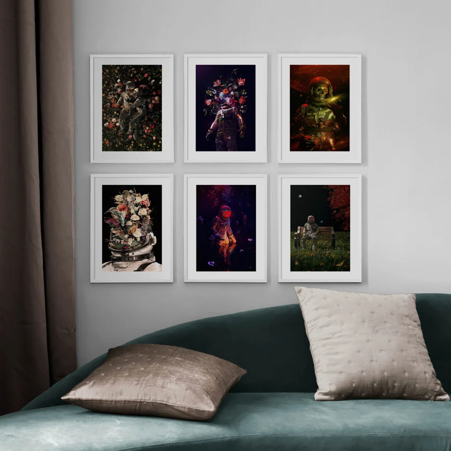 Space Astronaut Couple Flowers Abstract Wall Art Canvas Painting Nordic Posters And Prints Wall Pictures For Living Room Decor
Space Astronaut Couple Flowers Abstract Wall Art Canvas Painting Nordic Posters And Prints Wall Pictures For Living Room Decor