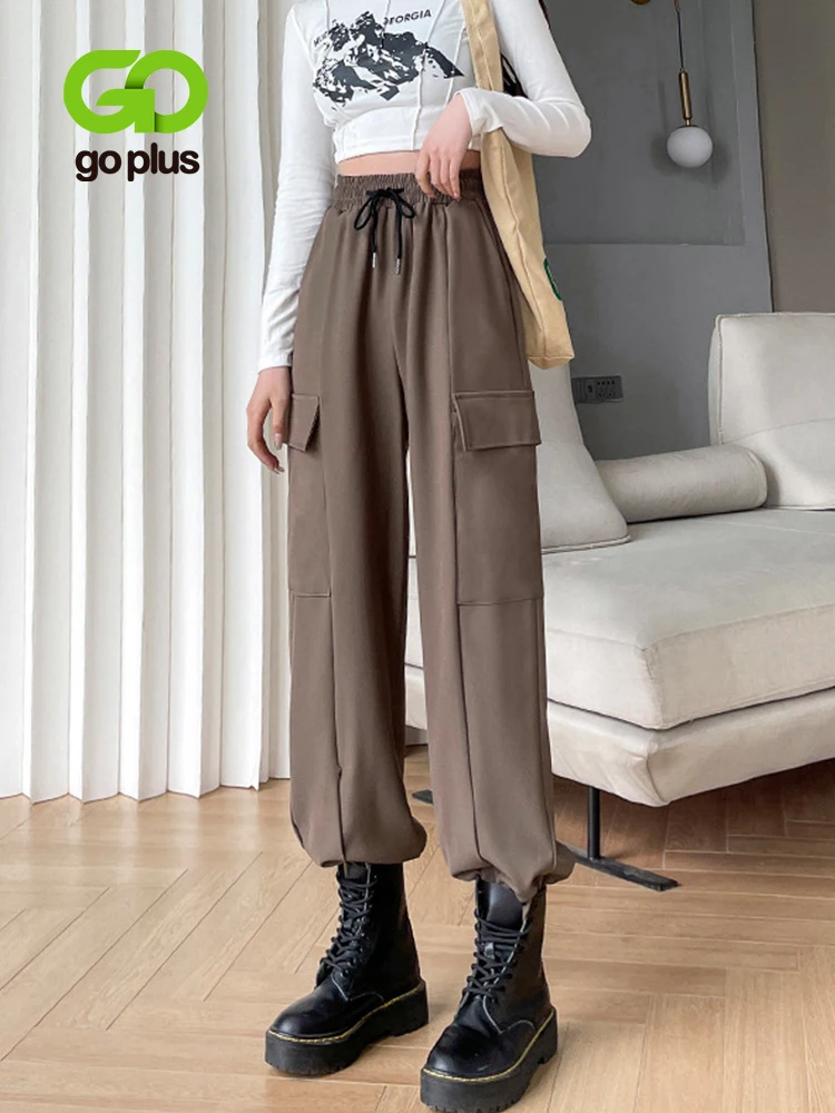 GOPLUS Cargo Pants Solid High Waist Women Pants Girdle Sweatpants panatalones de mujer Multi Pocket Capris Women's Clothing
GOPLUS Cargo Pants Solid High Waist Women Pants Girdle Sweatpants panatalones de mujer Multi Pocket Capris Women's Clothing