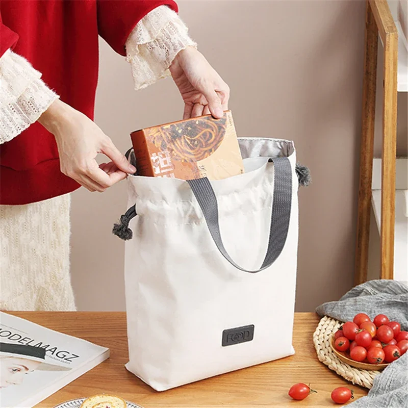 Portable Drawstring Women's Thermal Waterproof Picnic Insulated Cooler Container Bag for Office Students lunch box bag
Portable Drawstring Women's Thermal Waterproof Picnic Insulated Cooler Container Bag for Office Students lunch box bag