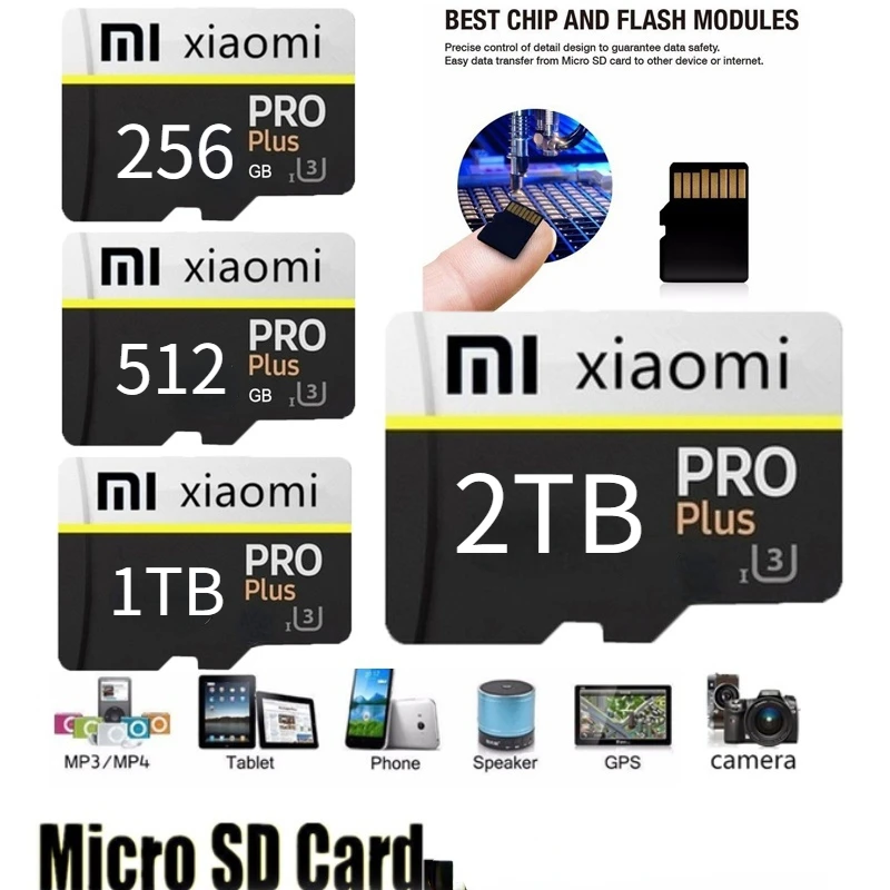 

Original Memory Card 256GB Flash Mini Micro SD Card 256GB 512GB 1TB 2TB Class 10 High Speed Micro TF Card 512 Gb MicroSD