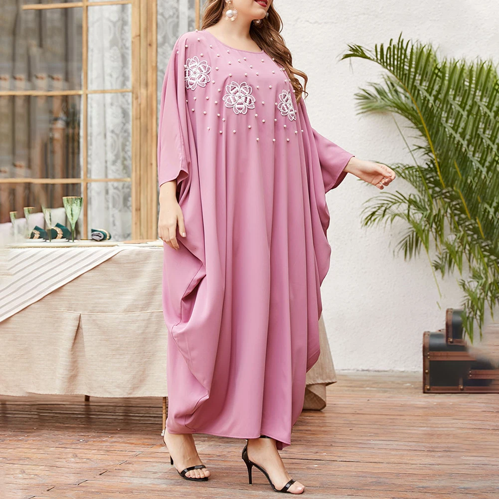 Womens Plus Size Long Dress Luxury Casual Elegant Embroidery Evening Party Dress Doll Sleeves Loose Print Holiday Dress One Size
Womens Plus Size Long Dress Luxury Casual Elegant Embroidery Evening Party Dress Doll Sleeves Loose Print Holiday Dress One Size