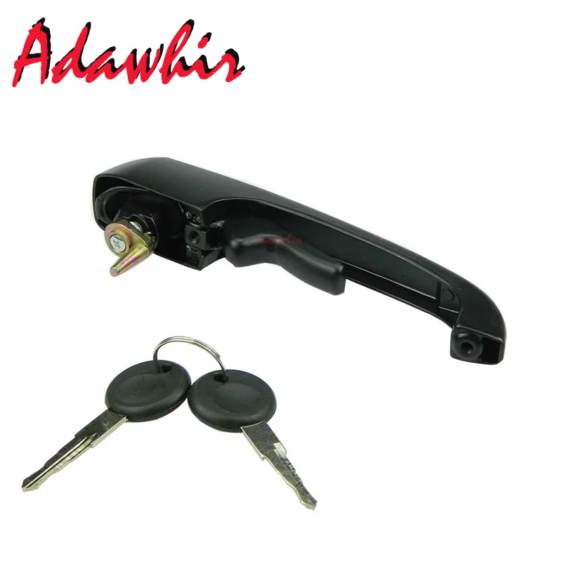 

FOR VW LT DOOR HANDLE FRONT LEFT RIGHT 281-363 BLACK 251837205B WITH 2 KEYS 251837205H 113837205MS