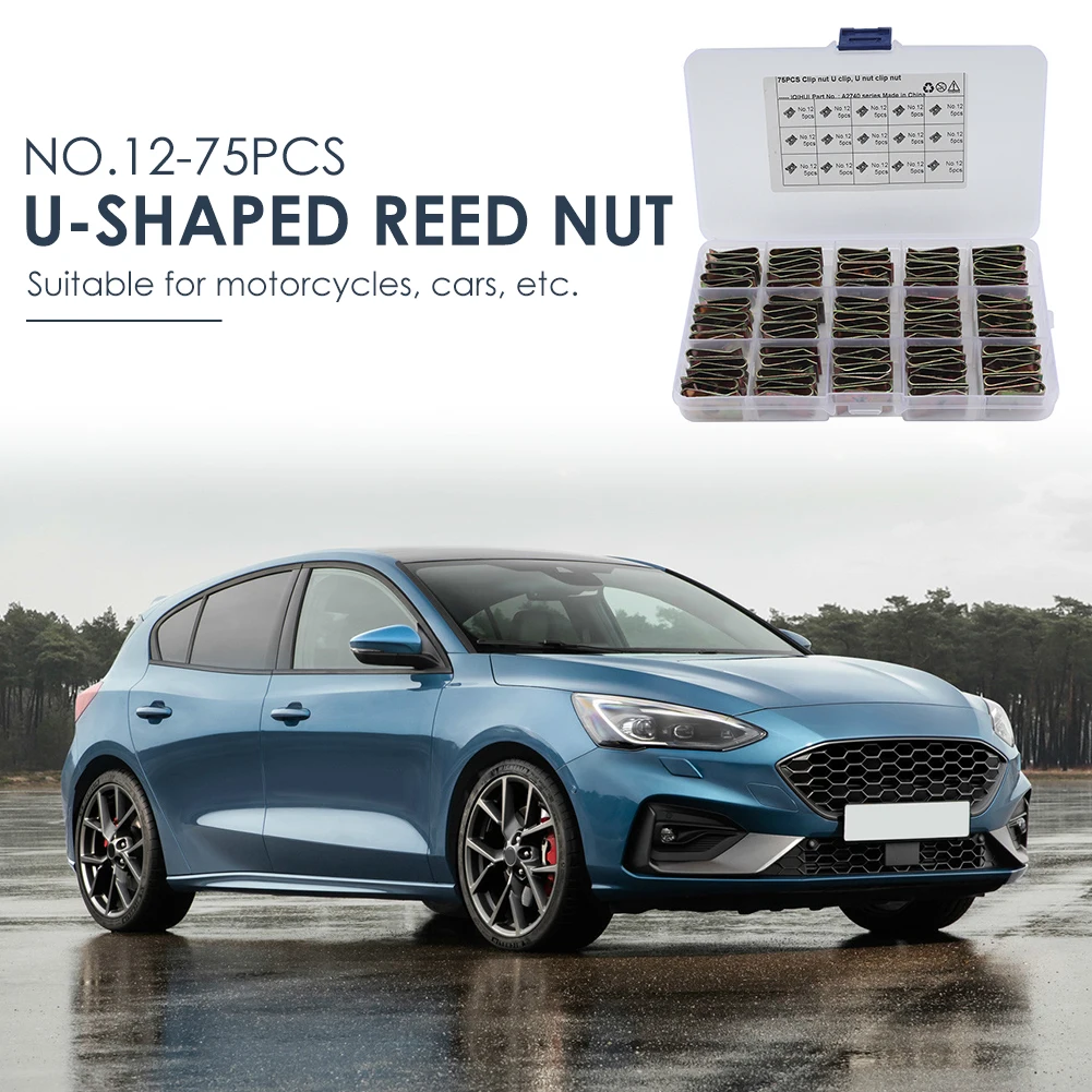 No.12/No.10/No.8 U Nuts Simple Installation Car Interior Auto Door Trim Panel Fastener Clip U Type Nuts 75/80/100pcs
No.12/No.10/No.8 U Nuts Simple Installation Car Interior Auto Door Trim Panel Fastener Clip U Type Nuts 75/80/100pcs
