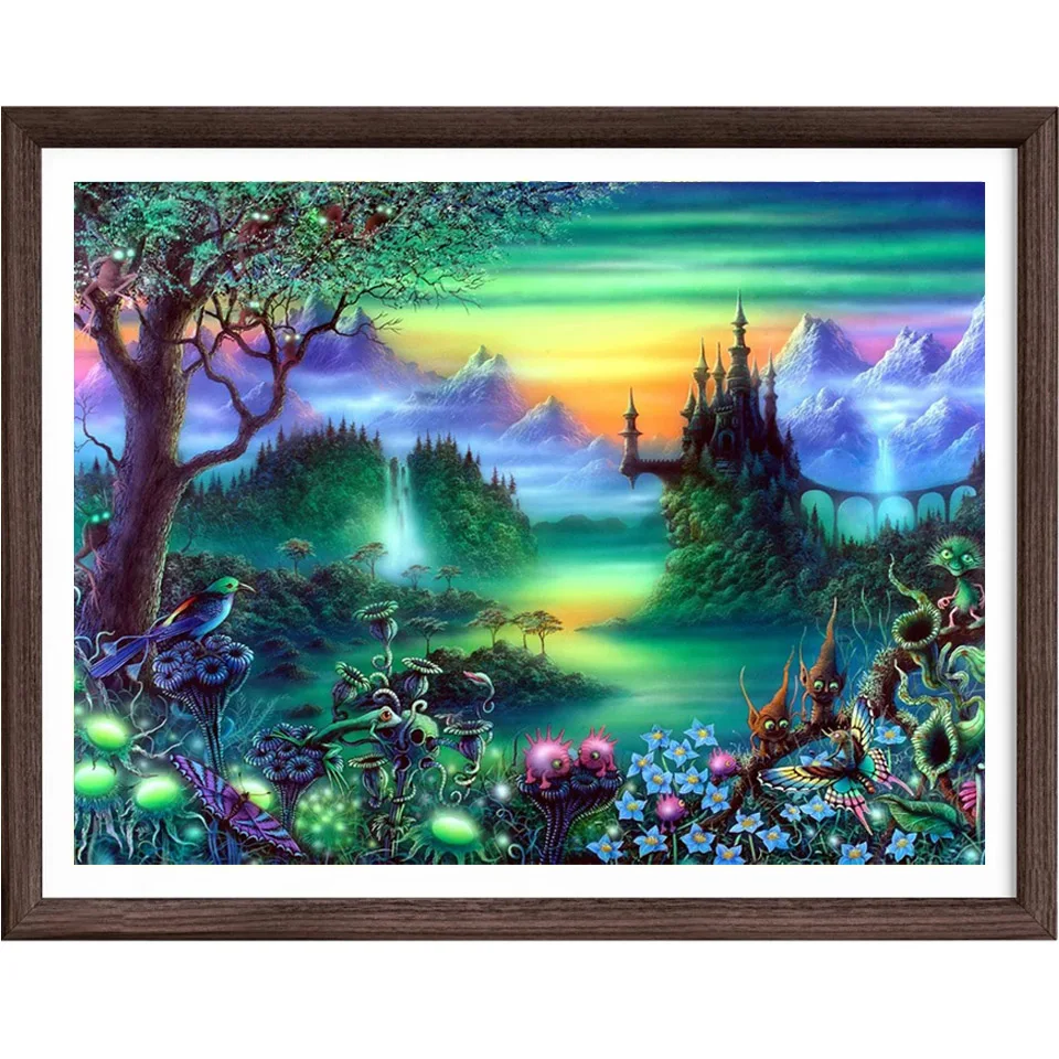 DIY Diamond Painting Cross Stitch Fantasy Wonderland Square Pattern Diamond Embroidery Rhinestone Sets Wall Decor Needlework
DIY Diamond Painting Cross Stitch Fantasy Wonderland Square Pattern Diamond Embroidery Rhinestone Sets Wall Decor Needlework