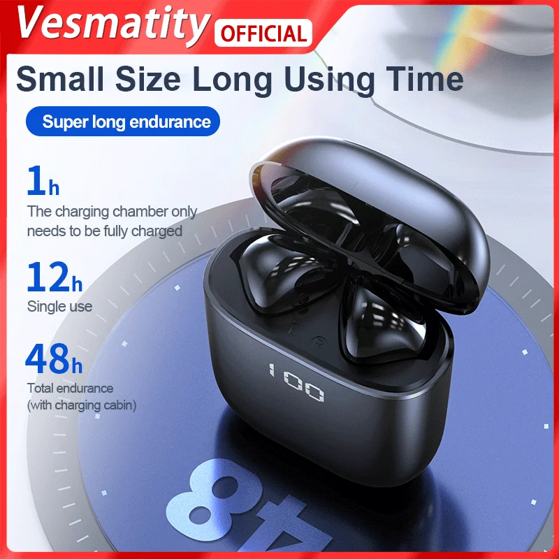 Беспроводные Bluetooth-наушники J05 TWS, спортивные водонепроницаемые наушники, стереонаушники Hi-Fi, музыкальные наушники с микрофоном для iPhone, Huawei,...
Беспроводные Bluetooth-наушники J05 TWS, спортивные водонепроницаемые наушники, стереонаушники Hi-Fi, музыкальные наушники с микрофоном для iPhone, Huawei,...