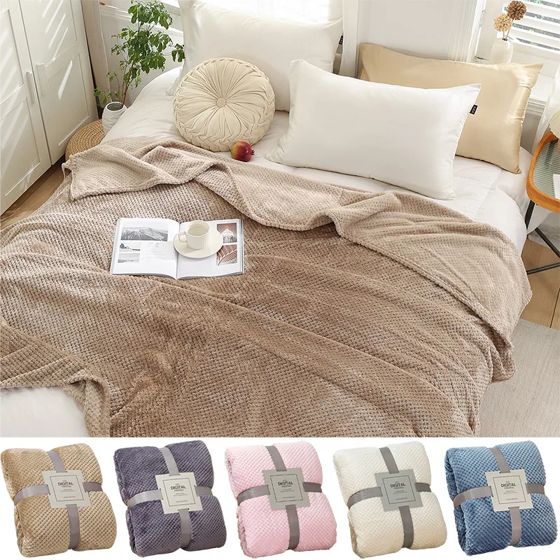 Soft Warm Winter Blanket For Beds Solid Color Pink Blue Coral Fleece Throw Sofa Cover Bedspread Pet Fluffy Plaid Blankets
Soft Warm Winter Blanket For Beds Solid Color Pink Blue Coral Fleece Throw Sofa Cover Bedspread Pet Fluffy Plaid Blankets