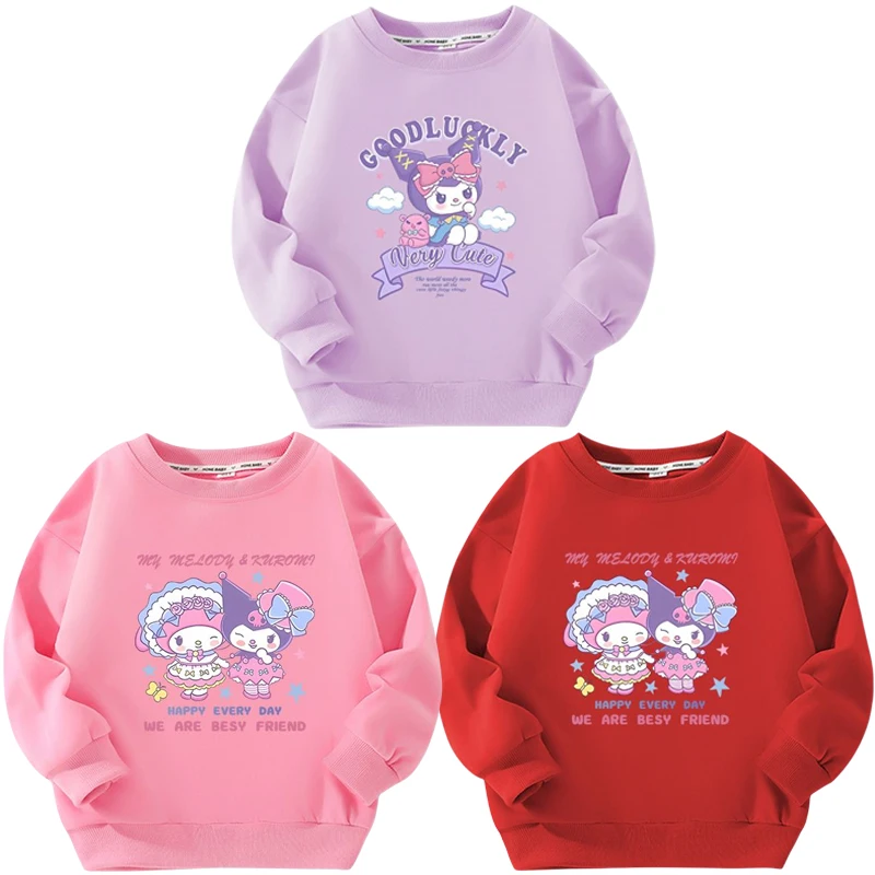 Sanrios Children Clothing Hoodies My Melody Kuromi Anime Cartoon Cute Boys Girls Tops Sportswear Autumn Clothes Pullover Sweater
Sanrios Children Clothing Hoodies My Melody Kuromi Anime Cartoon Cute Boys Girls Tops Sportswear Autumn Clothes Pullover Sweater