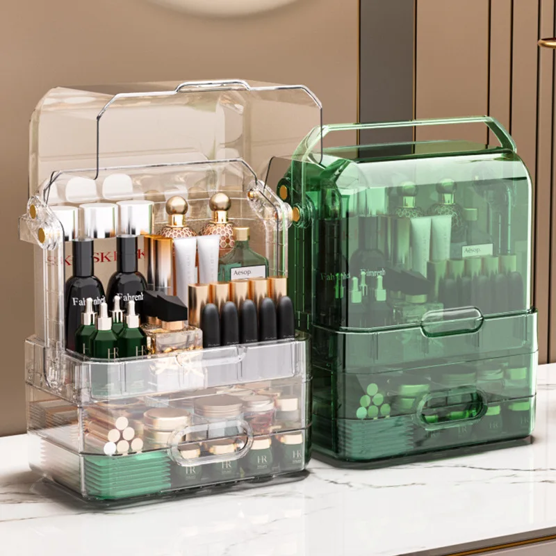 Portable Makeup Organizer Cosmetic Storage Box Storage Containers with Lid Organizer Box Display Case with Drawers High Capacity
Portable Makeup Organizer Cosmetic Storage Box Storage Containers with Lid Organizer Box Display Case with Drawers High Capacity