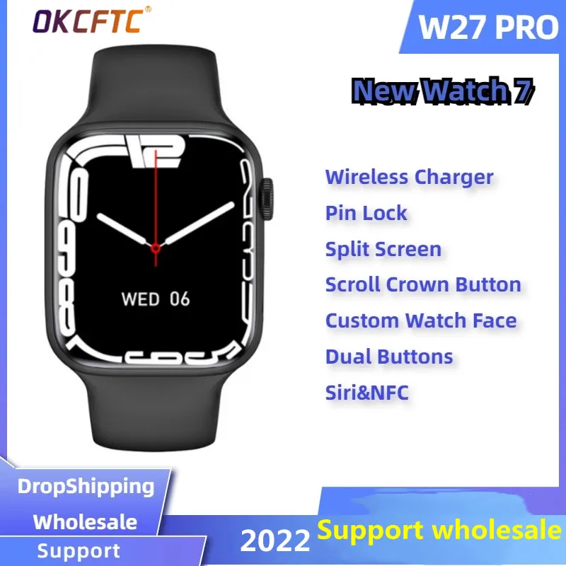 Новинка, умные часы IWO W27 Pro Series 7, умные часы с искусственным интеллектом, голосовым и Bluetooth-вызовом, Беспроводная зарядка, 1,81 дюймовый экран, профессиональные смарт-часы PK DT7MAX W17
Новинка, умные часы IWO W27 Pro Series 7, умные часы с искусственным интеллектом, голосовым и Bluetooth-вызовом, Беспроводная зарядка, 1,81 дюймовый экран, профессиональные смарт-часы PK DT7MAX W17