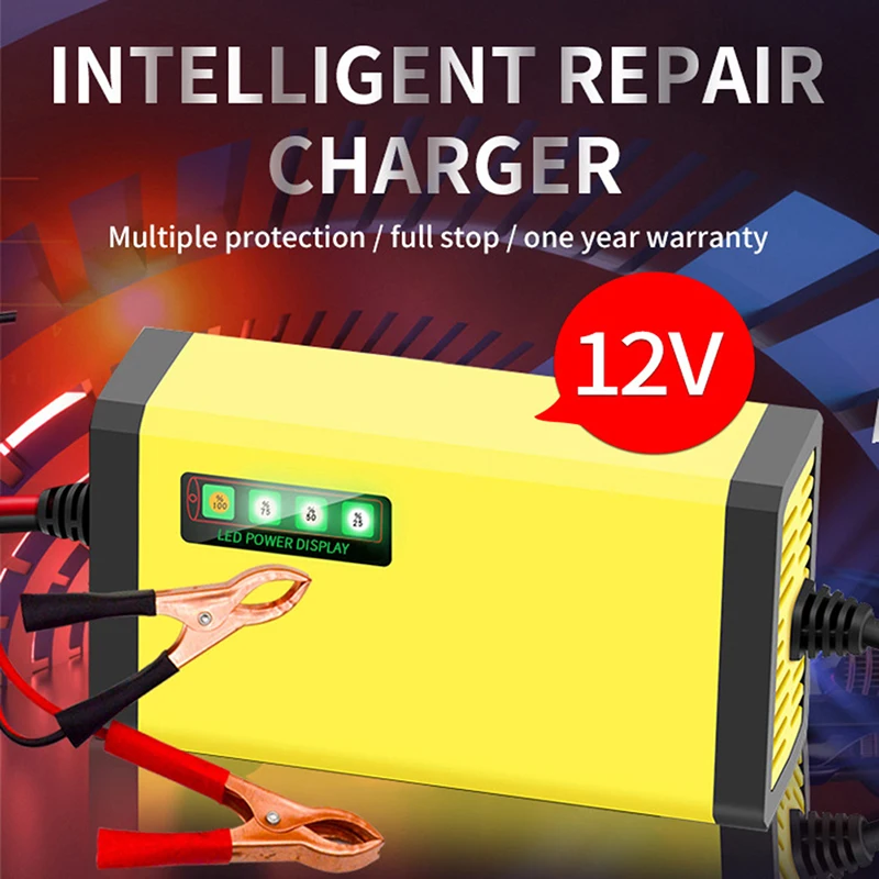 Battery Charger 12V 2A Car Motorcycle Battery Charger LED Display Multiple Protection Current Voltage Adjustment
Battery Charger 12V 2A Car Motorcycle Battery Charger LED Display Multiple Protection Current Voltage Adjustment