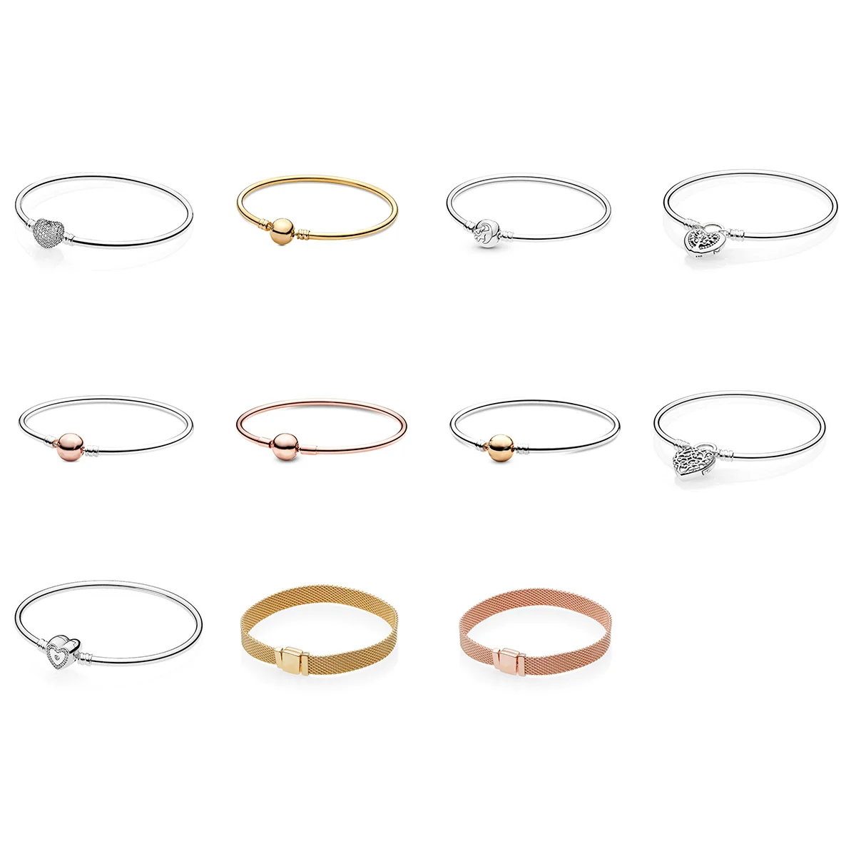 925 Sterling Silver Bracelets Charms Diy Round Heart Tree Rose Gold Basic Bracelets For Women CHARMS Jewelry Gift
925 Sterling Silver Bracelets Charms Diy Round Heart Tree Rose Gold Basic Bracelets For Women CHARMS Jewelry Gift