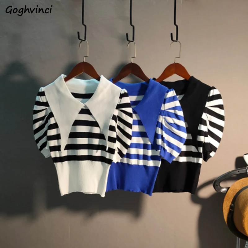 Футболки с пышными рукавами, трикотажные приталенные удобные Соблазнительные летние универсальные базовые Модные Полосатые в Корейском с...
Футболки с пышными рукавами, трикотажные приталенные удобные Соблазнительные летние универсальные базовые Модные Полосатые в Корейском с...