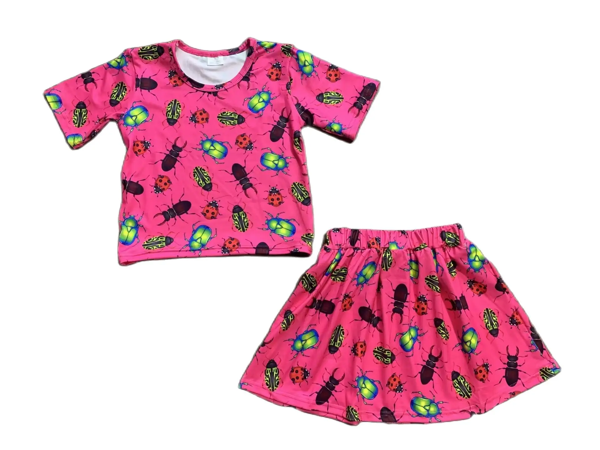 Best-selling Girl Children's Clothing Beetle Print Rose Red Top Skirt Suit Milk Silk Boutique Wholesale
Best-selling Girl Children's Clothing Beetle Print Rose Red Top Skirt Suit Milk Silk Boutique Wholesale