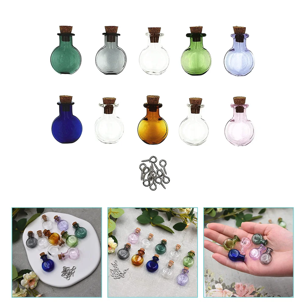 

Vial Transparent Bottle Small Bottles Laboratory Storage Jar Glass Wishing Cork Stopper