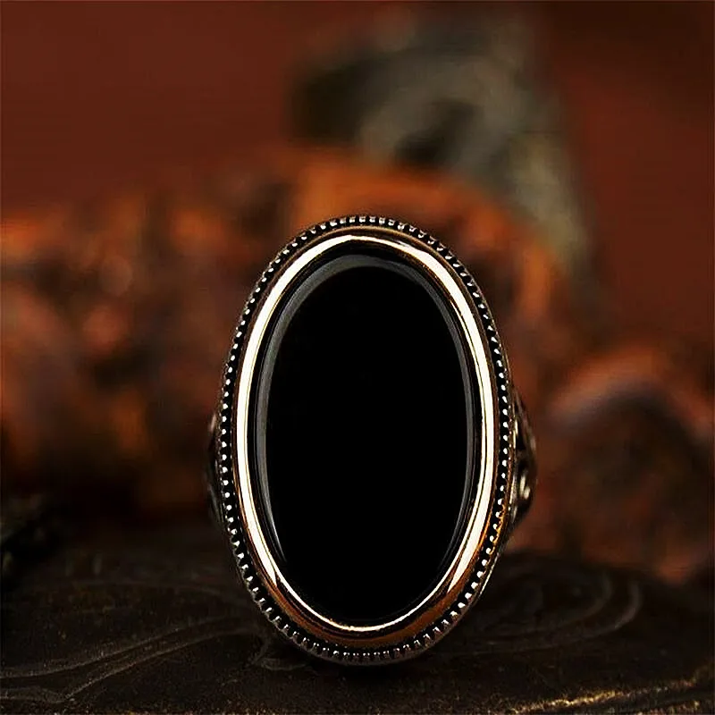 Handmade Turkish Signet Ring Vintage Men Ladies Ring Set Black Onyx Stone Party Punk Motorcycle Motorcycle Religious Jewelry
Handmade Turkish Signet Ring Vintage Men Ladies Ring Set Black Onyx Stone Party Punk Motorcycle Motorcycle Religious Jewelry