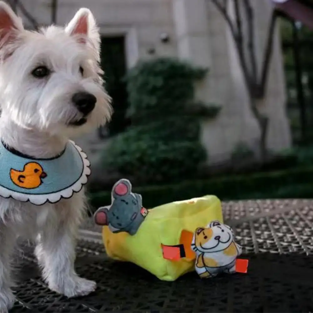 Dog Training Toy Cartoon Shape Pet Chew Toy Interactive Plush Stuffed Chew Pet Toy with Squeaky Device
Dog Training Toy Cartoon Shape Pet Chew Toy Interactive Plush Stuffed Chew Pet Toy with Squeaky Device