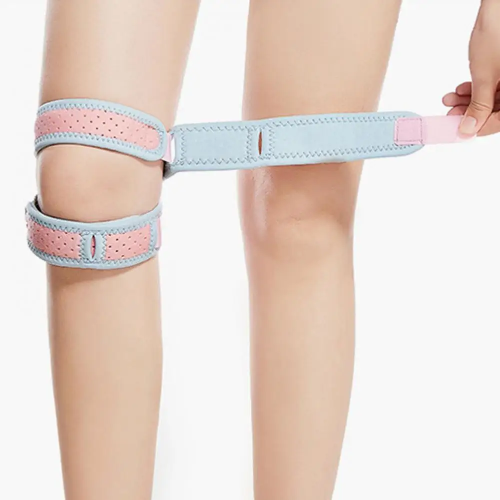 1Pair Knee Strap Breathable Brace Stabilizer Sweat Absorption Dual Knee Bands Adjustable Dual Patella Knee Brace for Running
1Pair Knee Strap Breathable Brace Stabilizer Sweat Absorption Dual Knee Bands Adjustable Dual Patella Knee Brace for Running