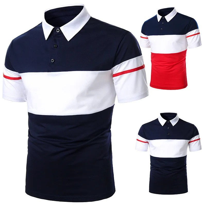 New Arrival Man Polo Shirts Mens Casual Patchwork Polo Shirt Fashion Slim Men Short Sleeve High Quantity Polos Buttons Fly
New Arrival Man Polo Shirts Mens Casual Patchwork Polo Shirt Fashion Slim Men Short Sleeve High Quantity Polos Buttons Fly
