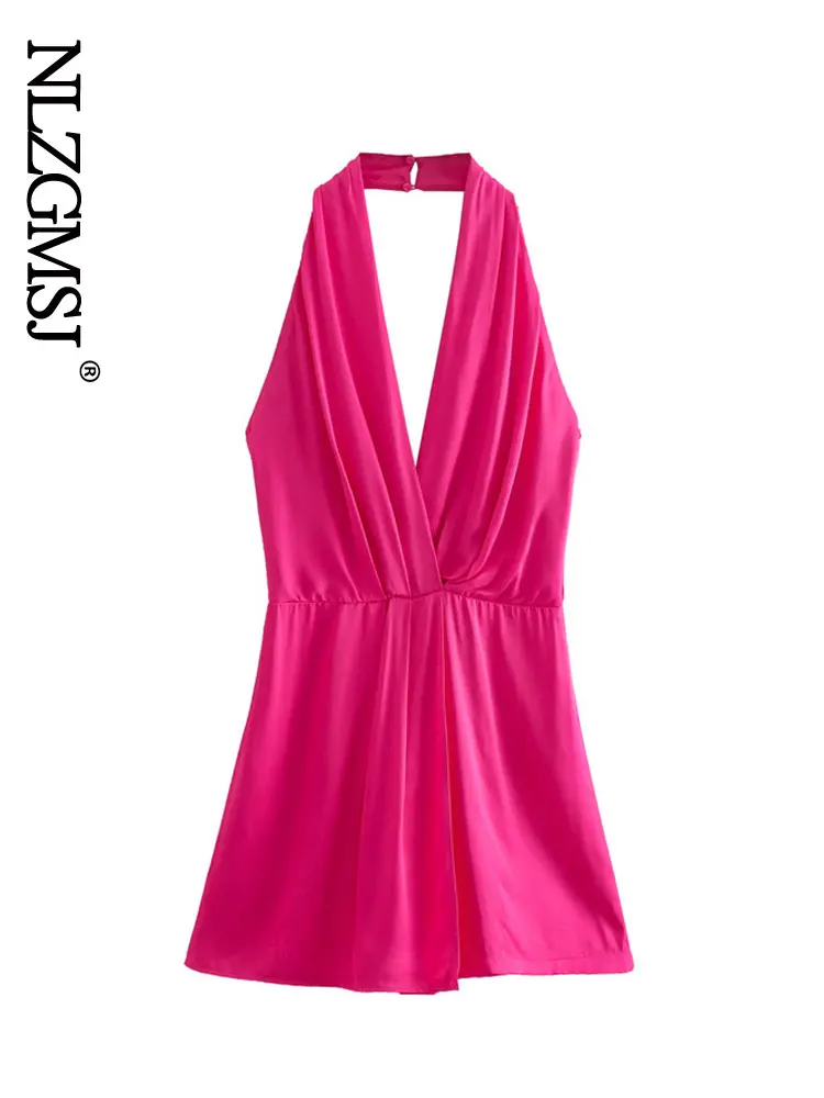 Nlzgmsj 2022 Pink Short Jumpsuit Women Vintage Sleeveless Summer Playsuit Fashion Backless Casual Women Jumpsuit 202206
Nlzgmsj 2022 Pink Short Jumpsuit Women Vintage Sleeveless Summer Playsuit Fashion Backless Casual Women Jumpsuit 202206
