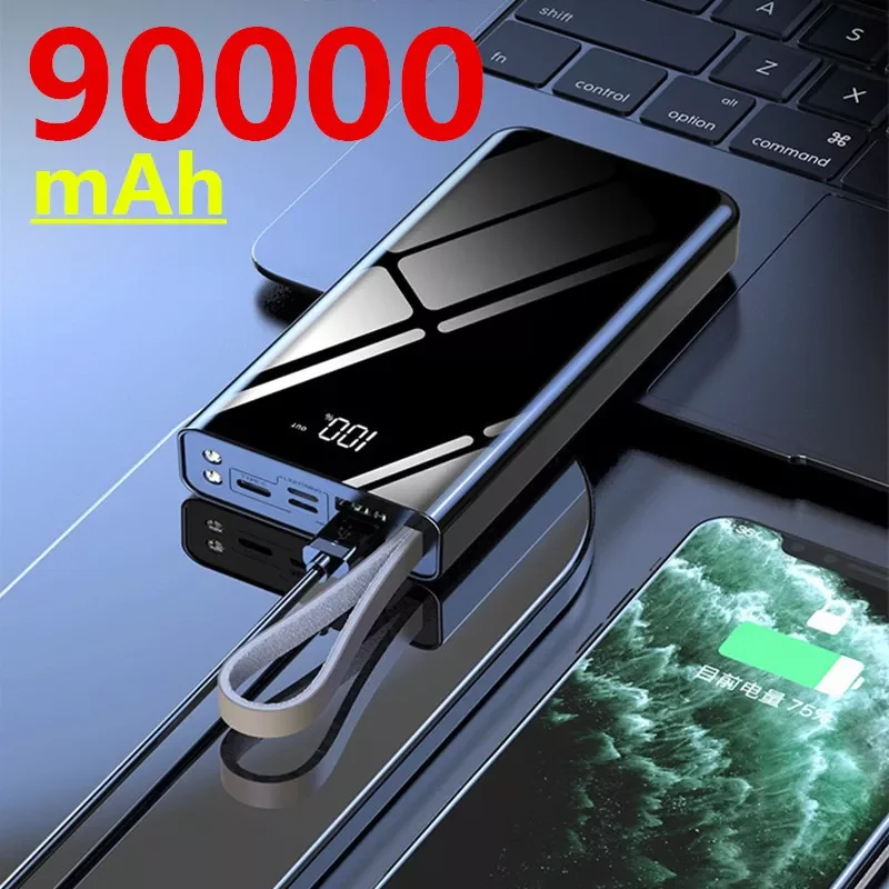 2023New 90000mAh Mobile Power Fast Charger With Digital Display Portable External Battery For iPhone Xiaomi Samsung
2023New 90000mAh Mobile Power Fast Charger With Digital Display Portable External Battery For iPhone Xiaomi Samsung
