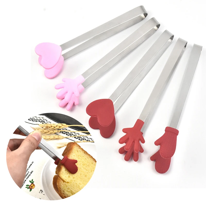 Cute Cartoon Snack Food Tongs Tools Stainless Steel Nonslip Handles BBQ Bread Cube Clip CrampTool Kitchen Accessories Food Clip
Cute Cartoon Snack Food Tongs Tools Stainless Steel Nonslip Handles BBQ Bread Cube Clip CrampTool Kitchen Accessories Food Clip