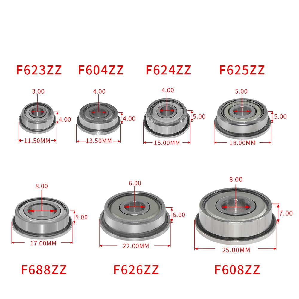 10 шт., фланцевые шарикоподшипники F604ZZ F623ZZ F624ZZ F625ZZ F684ZZ F688ZZ, детали для 3D-принтеров, колеса с глубоким желобом, алюминиевые детали
10 шт., фланцевые шарикоподшипники F604ZZ F623ZZ F624ZZ F625ZZ F684ZZ F688ZZ, детали для 3D-принтеров, колеса с глубоким желобом, алюминиевые детали