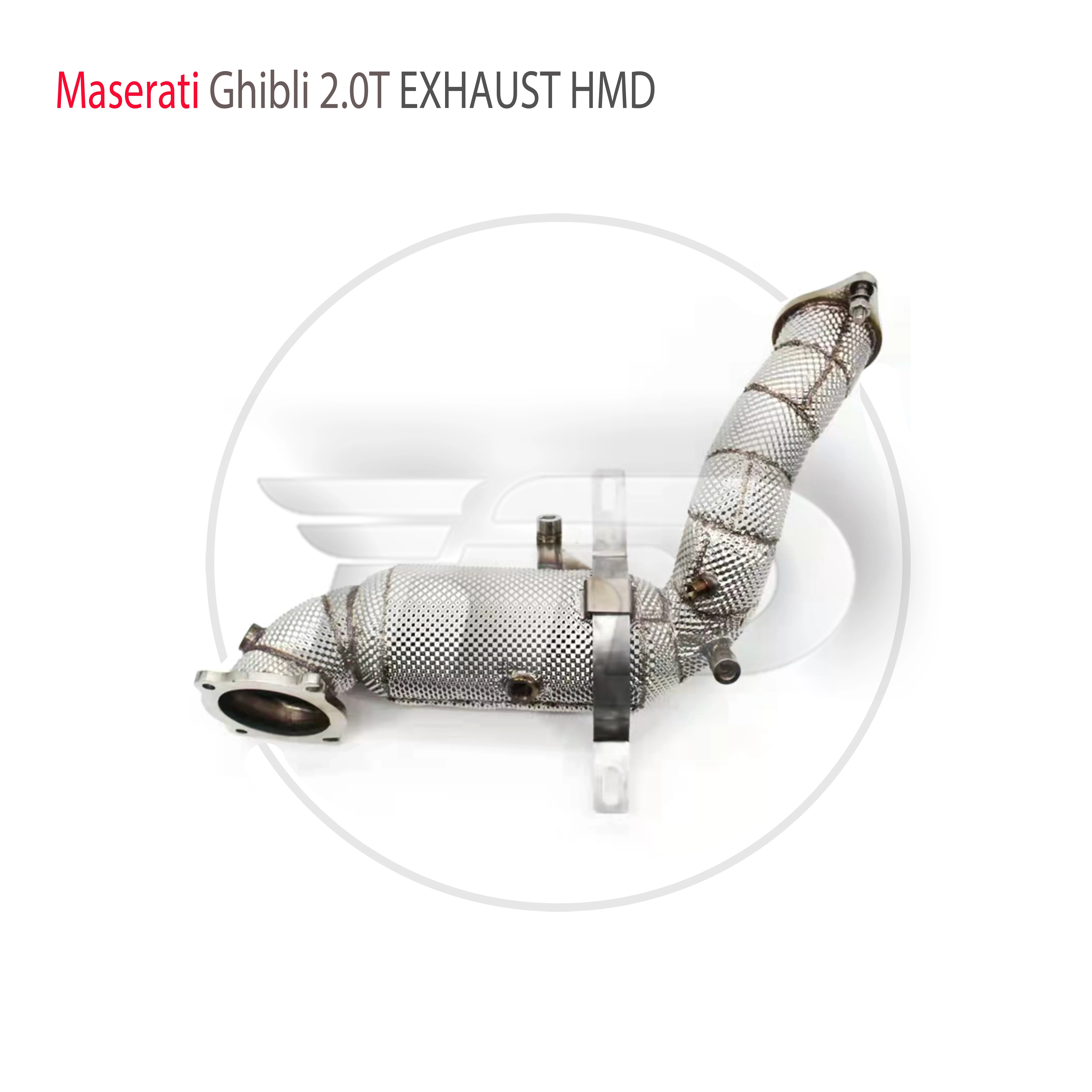 HMD Stainless Steel Exhaust System High Flow Performance Downpipe for Maserati Ghibli 2.0T Car Accessories With Catalyst 
HMD Stainless Steel Exhaust System High Flow Performance Downpipe for Maserati Ghibli 2.0T Car Accessories With Catalyst