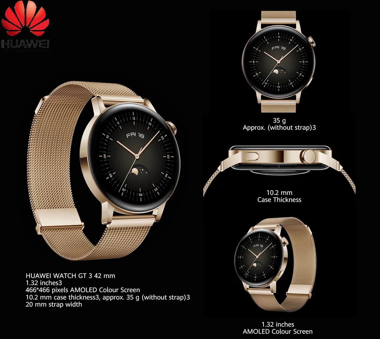 Original HUAWEI WATCH GT 3 Smart Watch All-Day SpO2 Monitoring Battery Life Wireless Charging Accurate Heart Rate Monitoring
Original HUAWEI WATCH GT 3 Smart Watch All-Day SpO2 Monitoring Battery Life Wireless Charging Accurate Heart Rate Monitoring