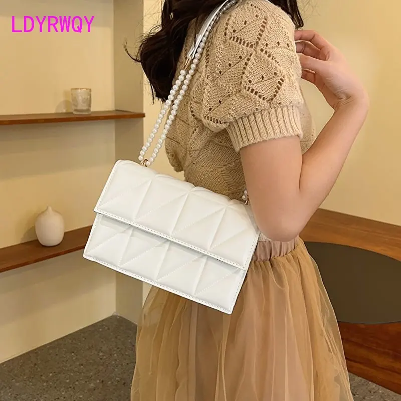 Baobao Women's 2023 New Fashion Pearl Chain Crossbody Bag Casual Texture Square Bag
Baobao Women's 2023 New Fashion Pearl Chain Crossbody Bag Casual Texture Square Bag
