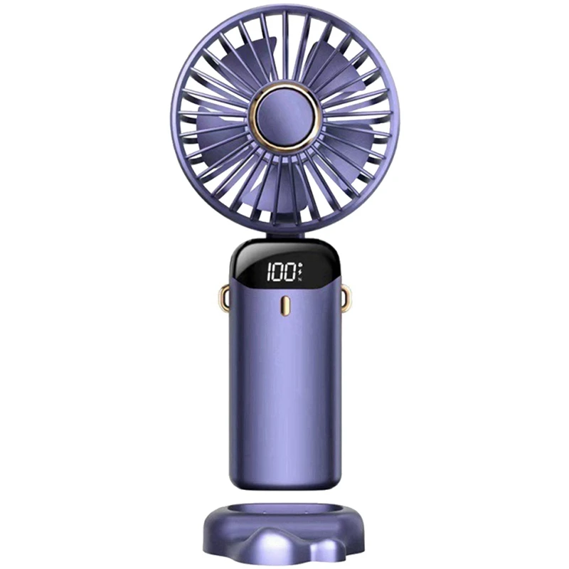 Handheld Fan Portable Fan 5000Mah Rechargeable,5 Speeds With LED Display,90° Adjustable
Handheld Fan Portable Fan 5000Mah Rechargeable,5 Speeds With LED Display,90° Adjustable