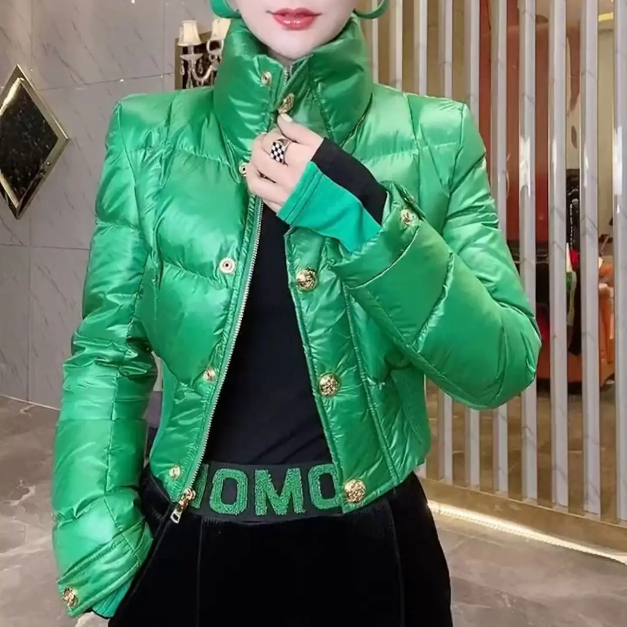 2023 New European Standing Collar Coats Down Women's Winter Jacket Promotion New Slim Warm Women's Clothing Free Shipping Parkas
2023 New European Standing Collar Coats Down Women's Winter Jacket Promotion New Slim Warm Women's Clothing Free Shipping Parkas