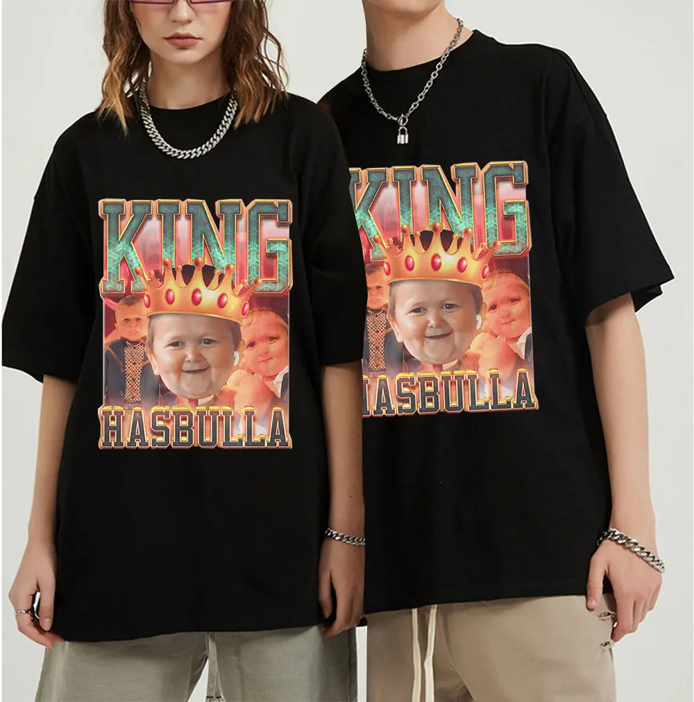 Hasbulla King Fighting Meme Graphic T Shirt Men Women Mini Khabib Blogger T-Shirt Pure Cotton Short Sleeve Oversized Tees Tops
Hasbulla King Fighting Meme Graphic T Shirt Men Women Mini Khabib Blogger T-Shirt Pure Cotton Short Sleeve Oversized Tees Tops