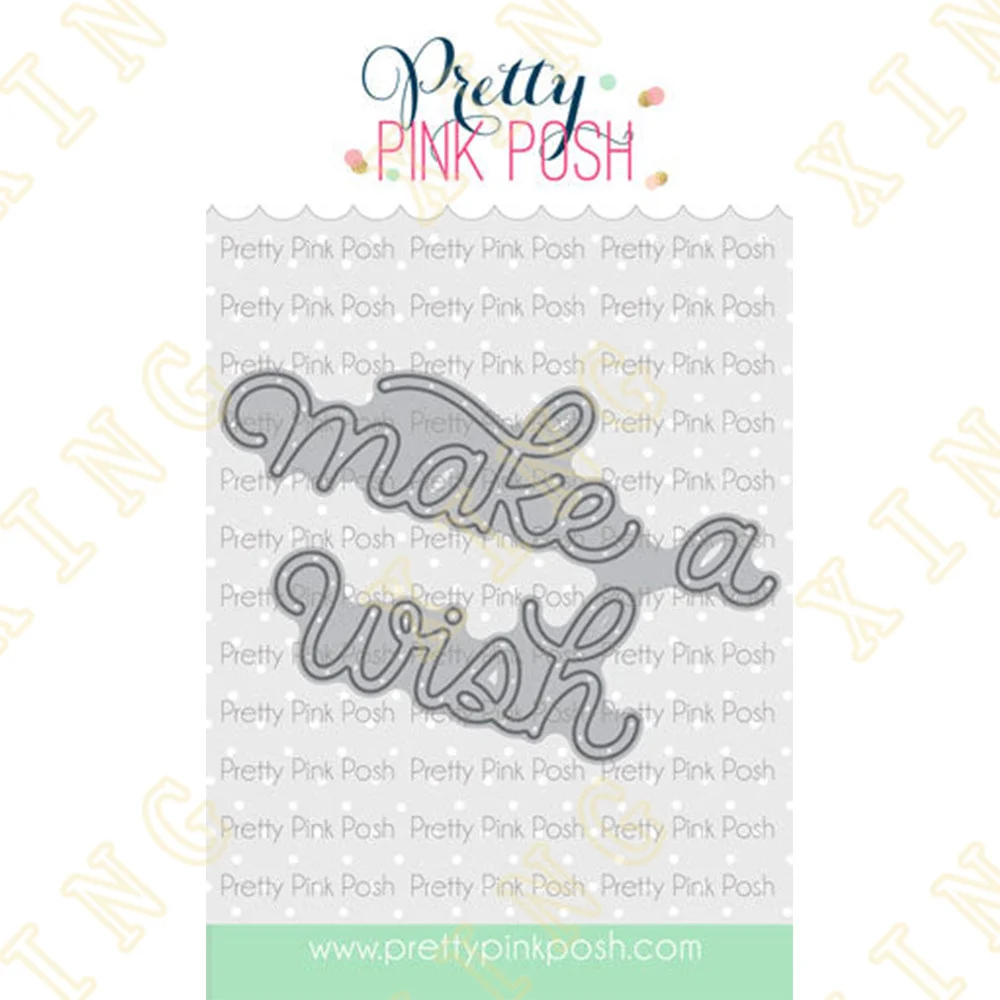 

Make a Wish Script Metal Cutting Dies Craft Embossing Make Paper Greeting Card Making Template Diy Handmade 2023 New Arrival