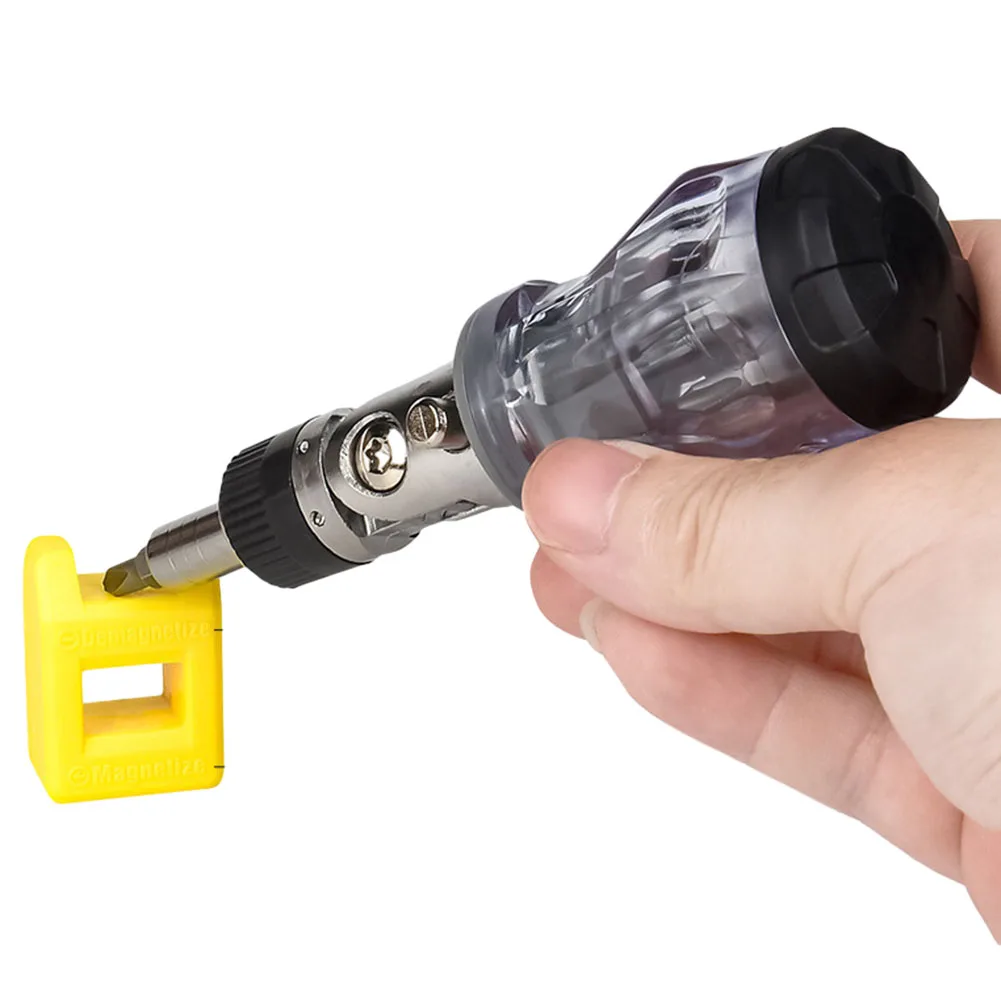 8 In 1 Screwdriver Multi-functional Multi-angle Household Ratchet Screwdriver With 2 In 1 Magnetizer For Hand Tool Accessories
8 In 1 Screwdriver Multi-functional Multi-angle Household Ratchet Screwdriver With 2 In 1 Magnetizer For Hand Tool Accessories