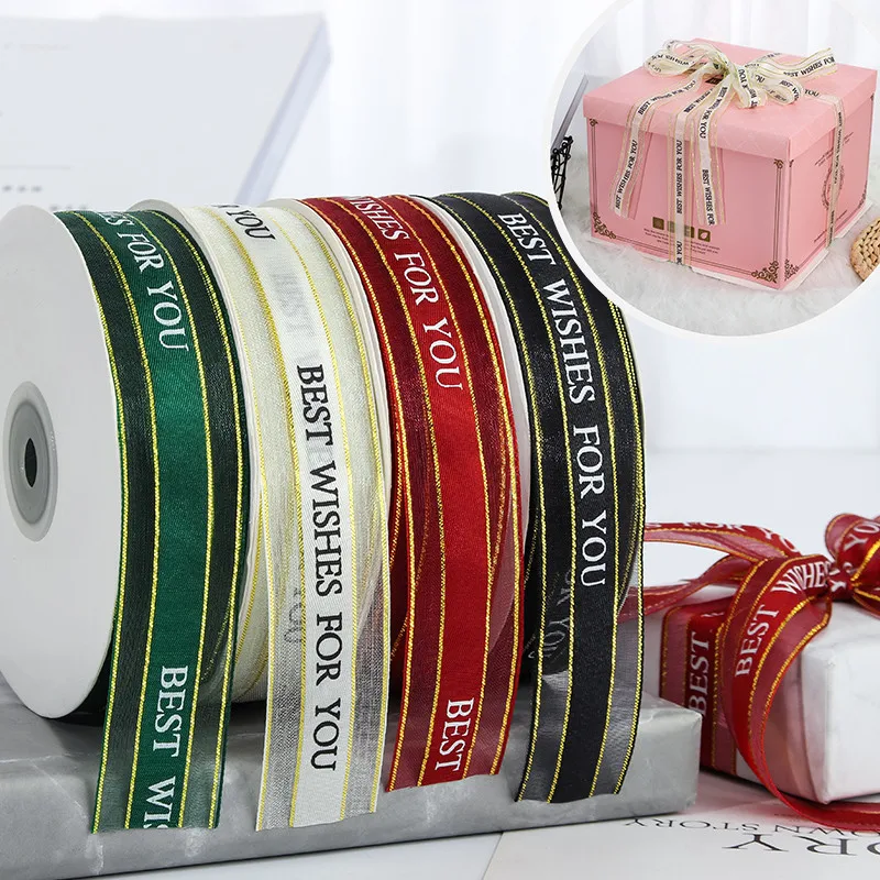 50 Yards Snow Yarn Gold Edge Satin Ribbon Tape DIY Christmas Bow Making Baking Cake Wedding Decoration Box Gifts Crafts Supplies
50 Yards Snow Yarn Gold Edge Satin Ribbon Tape DIY Christmas Bow Making Baking Cake Wedding Decoration Box Gifts Crafts Supplies