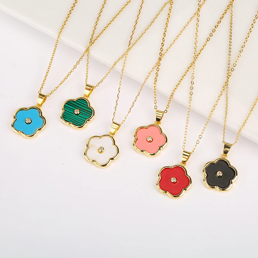 Creative New Design Plant Flower Five-Leaf Petal Pendant Necklace Women's Zircon Simple High Quality Luxury Natural White Shell
Creative New Design Plant Flower Five-Leaf Petal Pendant Necklace Women's Zircon Simple High Quality Luxury Natural White Shell