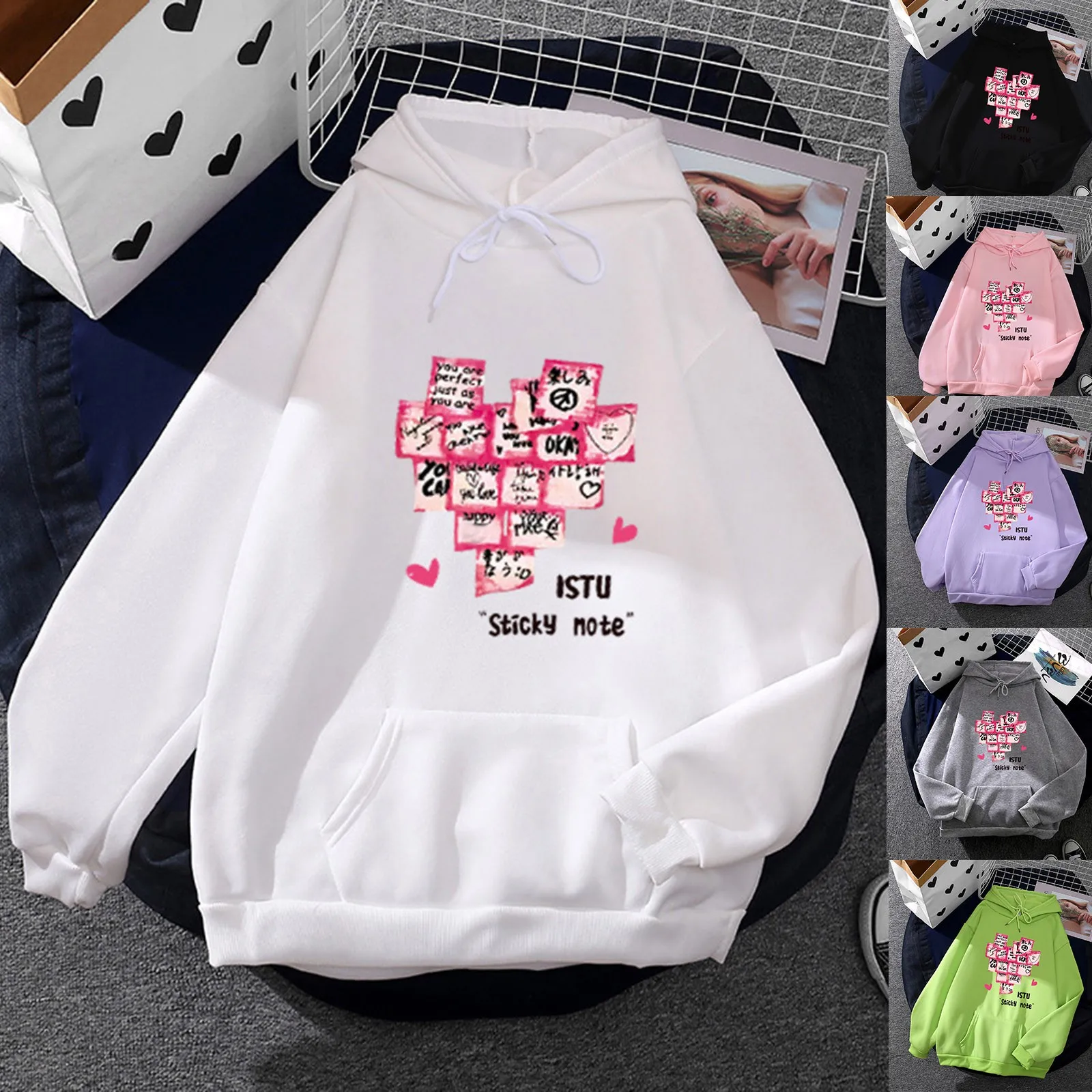 Green Zip Hoodie Women Women's Cute Sweatshirt Kawaii Long Sleeve Hoodie Letter Graphic Print Ladies Extra Small Sweatshirt
Green Zip Hoodie Women Women's Cute Sweatshirt Kawaii Long Sleeve Hoodie Letter Graphic Print Ladies Extra Small Sweatshirt
