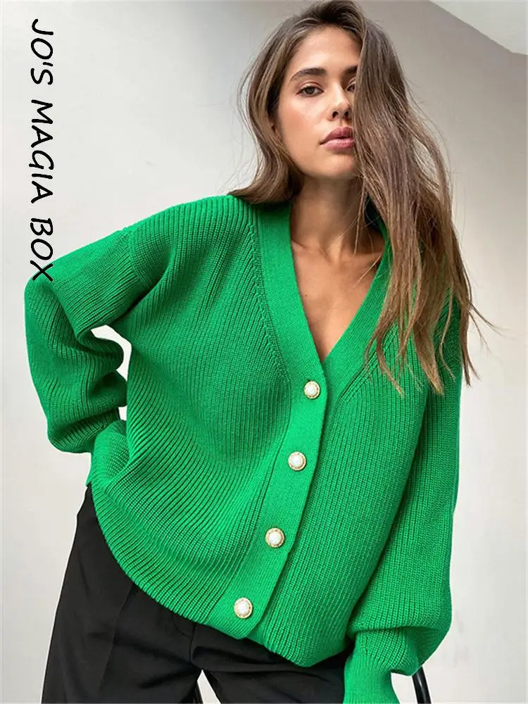 Jo's Magia Box 2022 Autumn Winter Long Sleeve Oversized Y2K Women's Cardigan Sweaters Casual Solid V Neck Cardigans for Women
Jo's Magia Box 2022 Autumn Winter Long Sleeve Oversized Y2K Women's Cardigan Sweaters Casual Solid V Neck Cardigans for Women