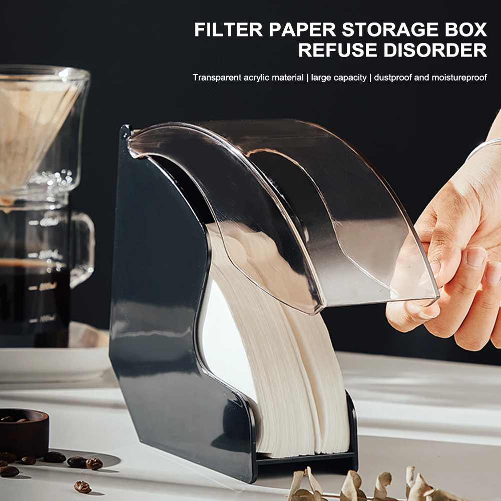Coffee Filter Paper Holder Box Napkins Dispenser Shelf Coffee Filter Paper Acrylic Storage Box Dustproof Filter Paper Rack
Coffee Filter Paper Holder Box Napkins Dispenser Shelf Coffee Filter Paper Acrylic Storage Box Dustproof Filter Paper Rack